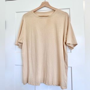 Everlane Air Oversized Crew Tee Light Yellow